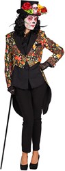 Halloween Dames Slipjas Mexican Skull Coloured
