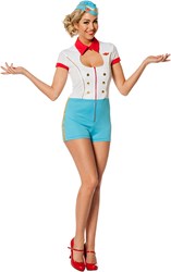 Catsuit Stewardess voor dames 
