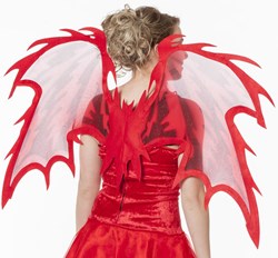 Vleugels Duivel Rood