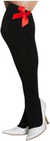 Overknee Kousen Zwart met Rode Strik