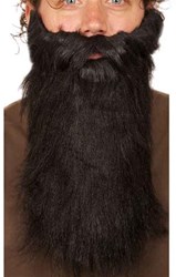 Baard lang met snor Zwart