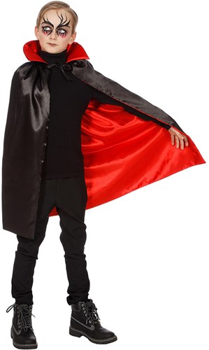 Dracula Cape Rood-Zwart voor kinderen