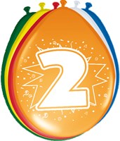 Ballonnen 2 jaar 8st