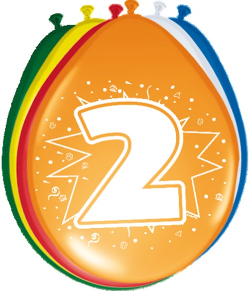 Ballonnen 2 jaar 8st