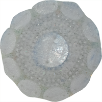 Applicatie Diamant Rond Zilver (achterkant)