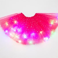 Tule Rokje Pink met Gekleurde LED-lichtjes (2)