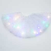 Tule Rokje Wit met Gekleurde LED-lichtjes (2)