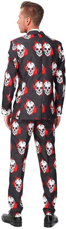 Herenkostuum Suitmeister Halloween Skulls Blood (achterkant)