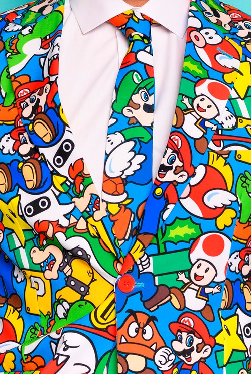 Herenkostuum OppoSuits Super Mario ™ (detail)