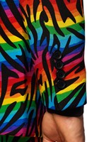 Herenkostuum OppoSuits Wild Rainbow (detail mouw)