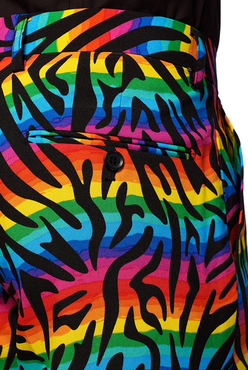Herenkostuum Summer OppoSuits Wild Rainbow (detail broekzak)