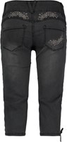 Tiroler Dames Trachten 3/4 Jeans Zwart (achterkant)