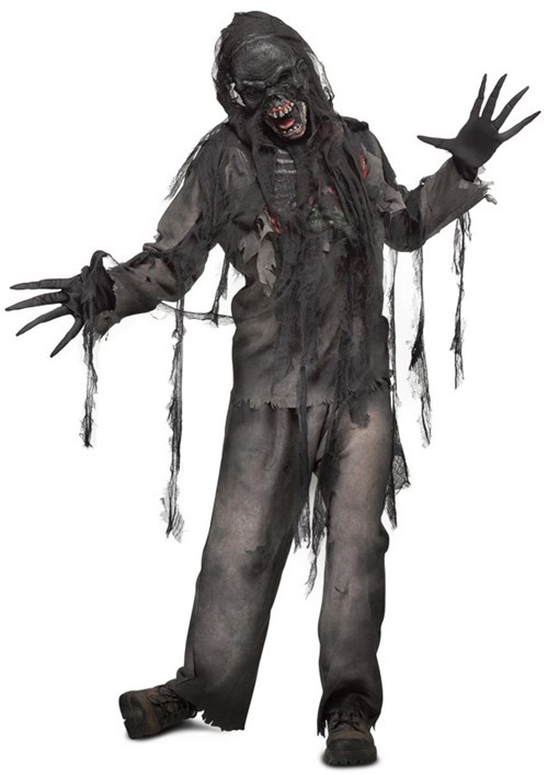 Halloween Kostuum Burned Zombie (5dlg)
