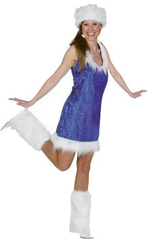 Glitterjurkje Blauw 