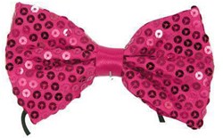 Strikje Pailletten Pink