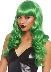 Misfit Lange Pruik Groen