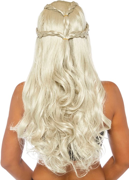 Daenerys Targaryen Pruik Blond (achterkant)