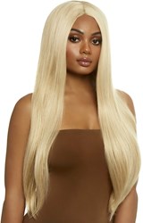 Pruik Lang Stijl Haar Blond Luxe