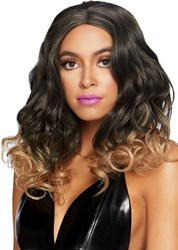 Ombre Pruik Krullen Lange Bob Blond