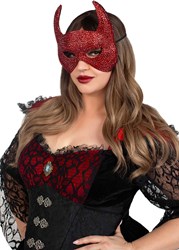 Duivel Masker met Strass