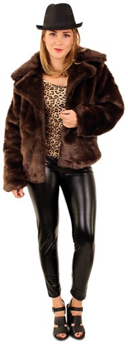 Carnavals Bontjas Bruin voor dames