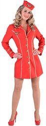 Stewardess Jurkje Rood voor dames