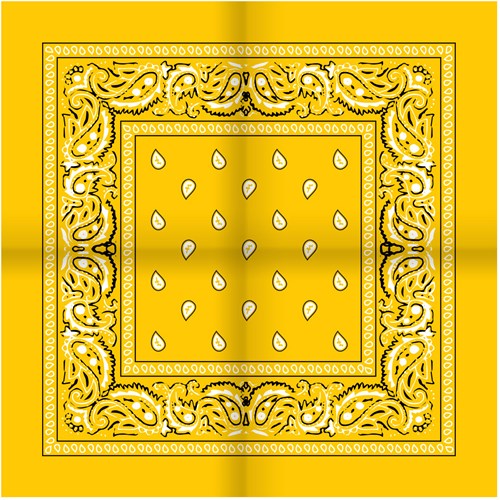 Zakdoek Geel (54x54cm)
