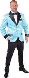 Glitter Colbert Turquoise voor heren 