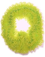 Gebreide Sjaal Franjes Neon Geel