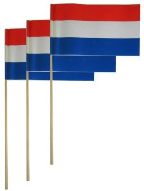 Papieren Handvlaggetje Nederland 