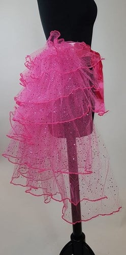 Tule Rokje Burlesque Pink met Glitter