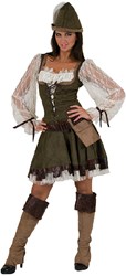 Dameskostuum Robin Hood Lady