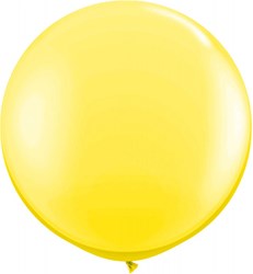 Topballon 90cm Geel