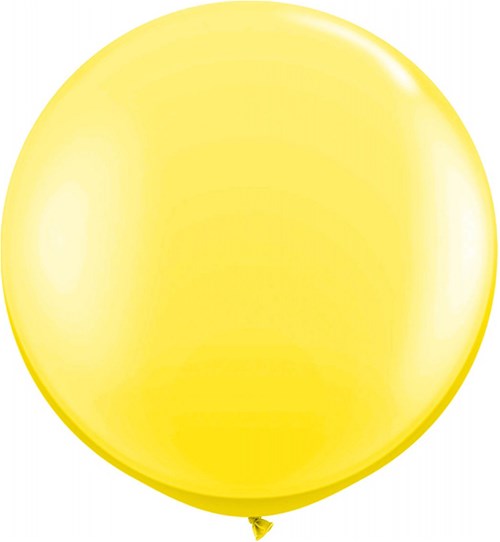 Topballon 90cm Geel
