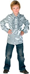 Kinder Ruche Blouse Luxe Zilver