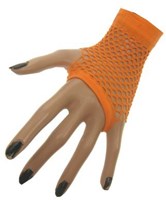 Nethandschoenen Vingerloos Kort Fluor Oranje