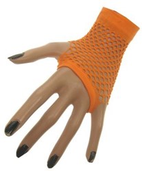 Nethandschoenen Vingerloos Kort Fluor Oranje