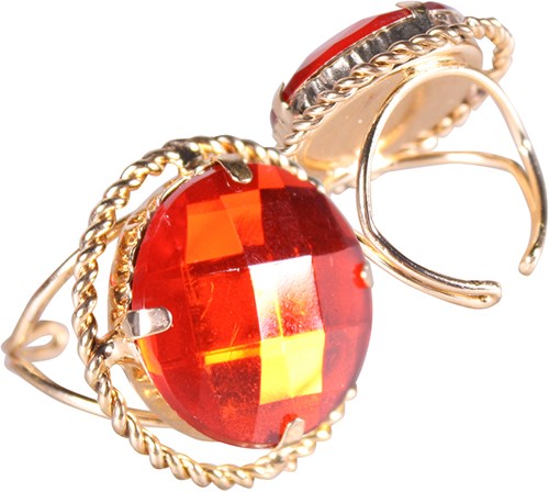 Ring Sinterklaas Rond Goud/Rood-2