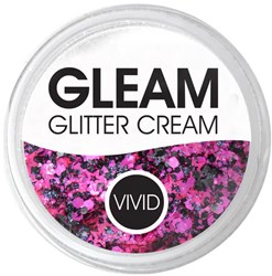 Vivid Gleam Glitter Cream Thistle Pink Black - 10gr