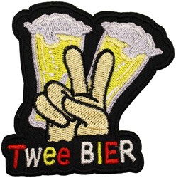 Embleem Twee Bier - 7x7cm