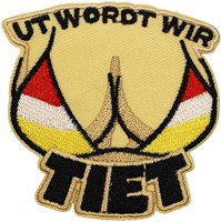 Embleem Ut Wordt Wir Tiet - 7x7cm
