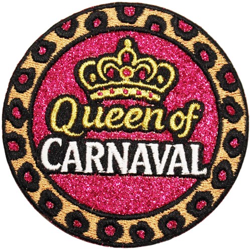 Embleem Queen of Carnaval - 8x8cm