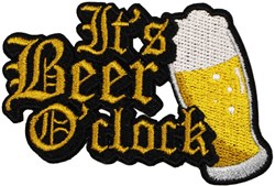 Embleem It's Beer O'clock - 5,5x7,5cm