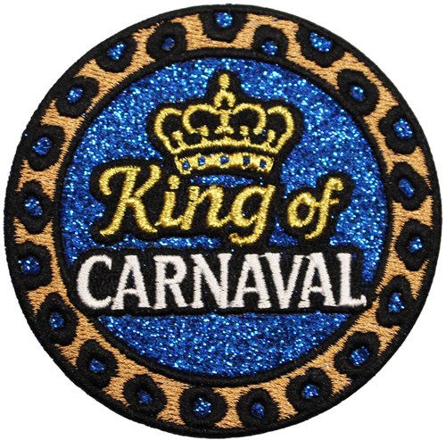 Embleem King of Carnaval - 8x8xcm