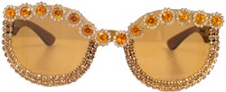 Festival Bril Oranje met Strass Steentjes