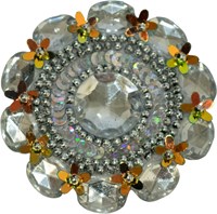 Applicatie Diamant Rond Zilver