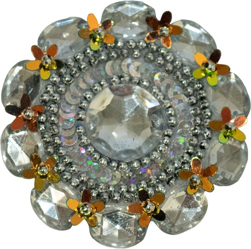 Applicatie Diamant Rond Zilver