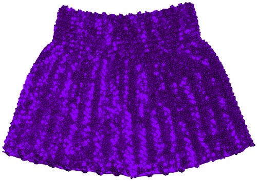 Mini Rokje Pailletten Paars voor dames (product)