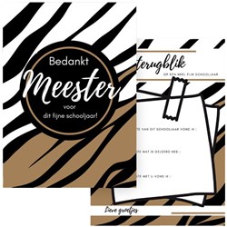 Kaart Meester Bruin Zebra