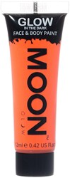 Glow in the Dark Gezicht en Body Schmink Oranje (12ml)